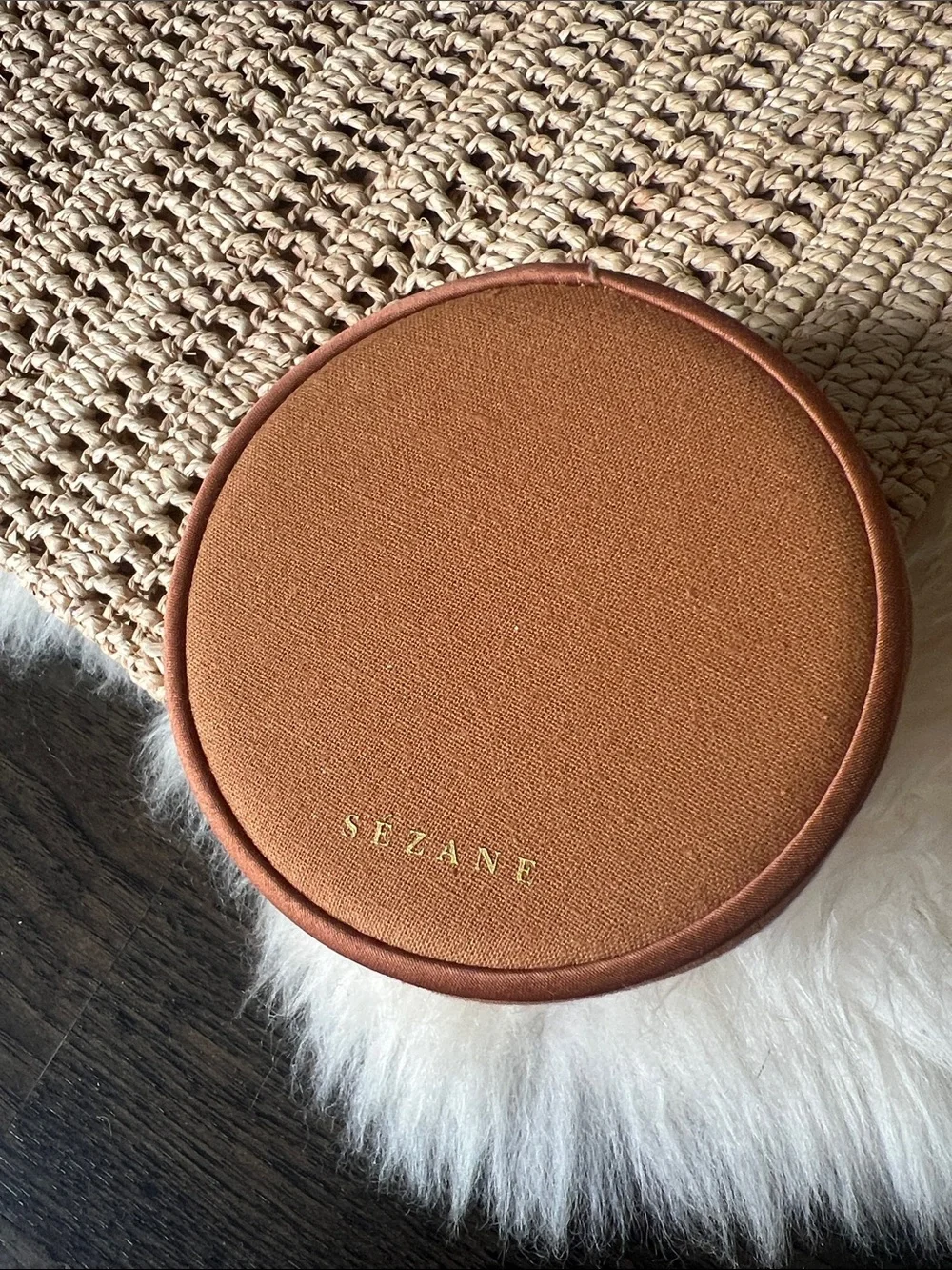Sezane Brown Jewelry Travel Case
